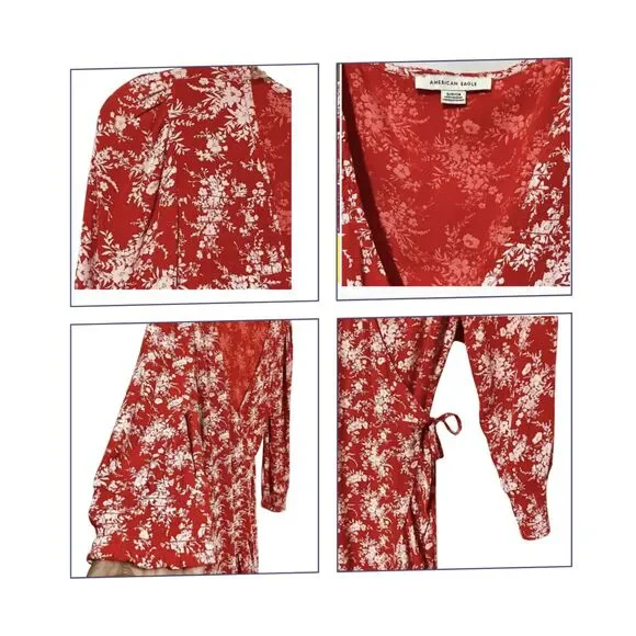 American Eagle Floral Wrap Dress & Skirt Bundle - Picture 7 of 10